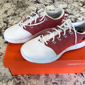 Crimson/White Nike Lunar Empress Golf Shoe Size 8